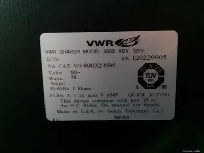 VWR 89032-096 Model 3500 Digital Orbital Shaker FULLY TESTED
