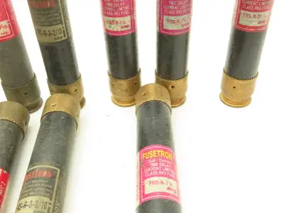 Bussman Fusetron Dual-Element Time Delay Fuses 600V 3.2A 2A 1.25A Mix Lot of 27