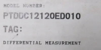 NEW BAILEY PTDDC12120ED010 DIFFERENTIAL PRESSURE TRANSMITTER