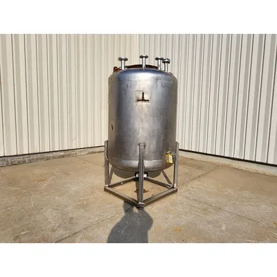 Used 316L Stainless Steel Reactor Pressure Rated Mix Tank - 590 Gal.