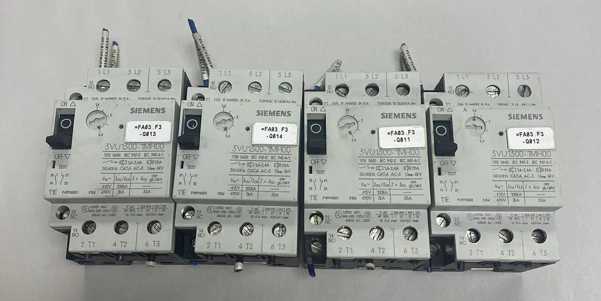 Used SIEMENS 3VU1300-1MH00 Starters | Surplus Asset Holdings #1204674