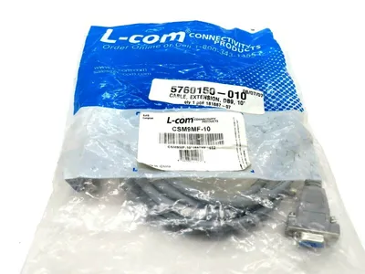 NEW L-COM CSM9MF-10 COMPUTER CABLE CSM9MF10