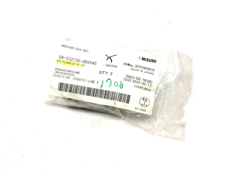 New | in-Stock MISUMI FLEXIBLE SHAFT COUPLING Valves/Fittings | Maverick Industrial Sales #1113884