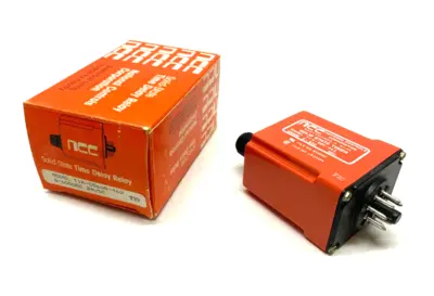 USED NCC NATIONAL CONTROLS CORP SOLID-STATE TIME DELAY RELAY 6-600SEC