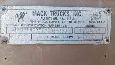 USED 1982 MACK RS686L ST TANDEM AXLE OILFIELD PUMP / KILL TRUCK