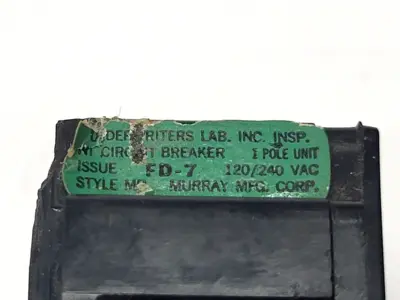 Used Murray FD-7 Circuit Breakers Michigan US | Maverick Industrial Sales #1498205