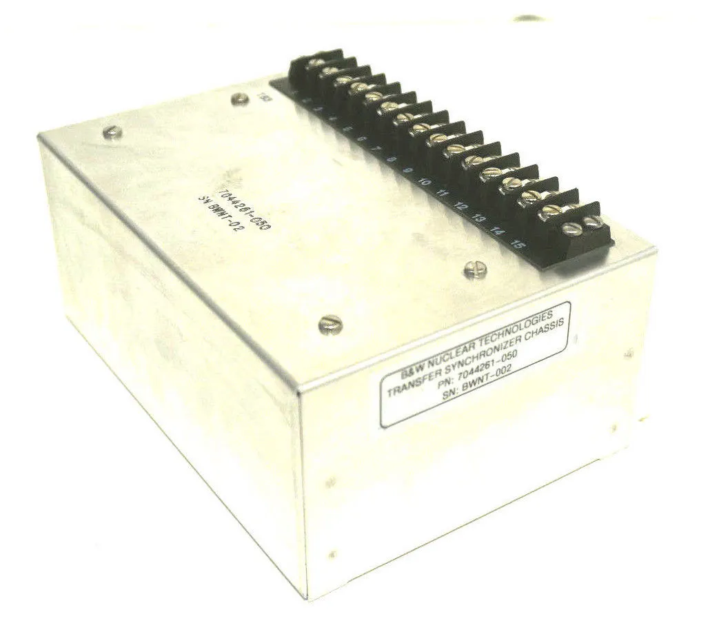 B&W NUCLEAR 7044261-050 TRANSFER SYNCHRONIZER CHASSIS 7044261050