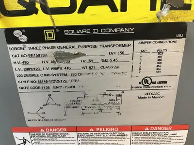 USED SQUARE D EE150T3H