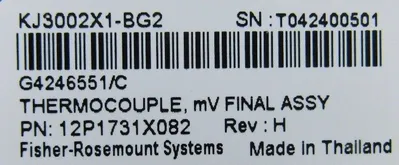 NEW FISHER ROSEMOUNT 12P1731X082 INPUT CARD VE4003S5B1 8CH THERMOCOUPLE CJC