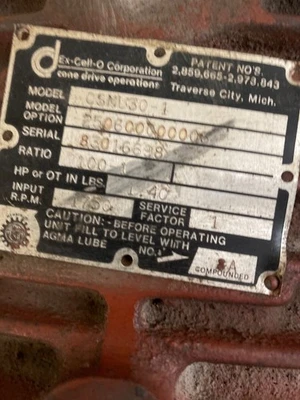 USED CONE DRIVE CSMU30-1