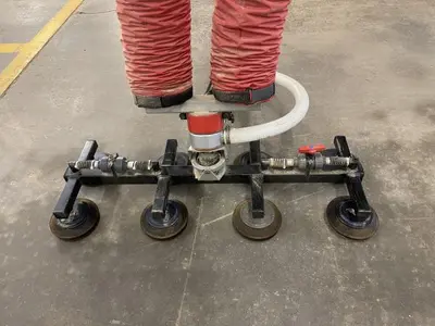 Vaculex Vacuum Lift with Gorbel Bridge Crane
