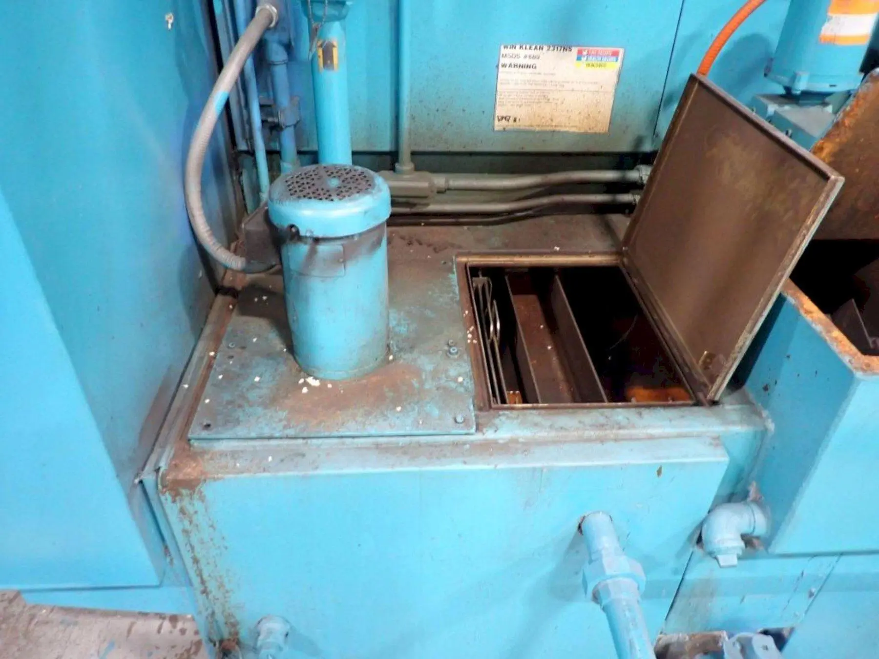 24" x 24" RANSOHOFF 3-STAGE STEEL MESH CONVEYOR PASS THROUGH PARTS WASHER: YOBRO #24301