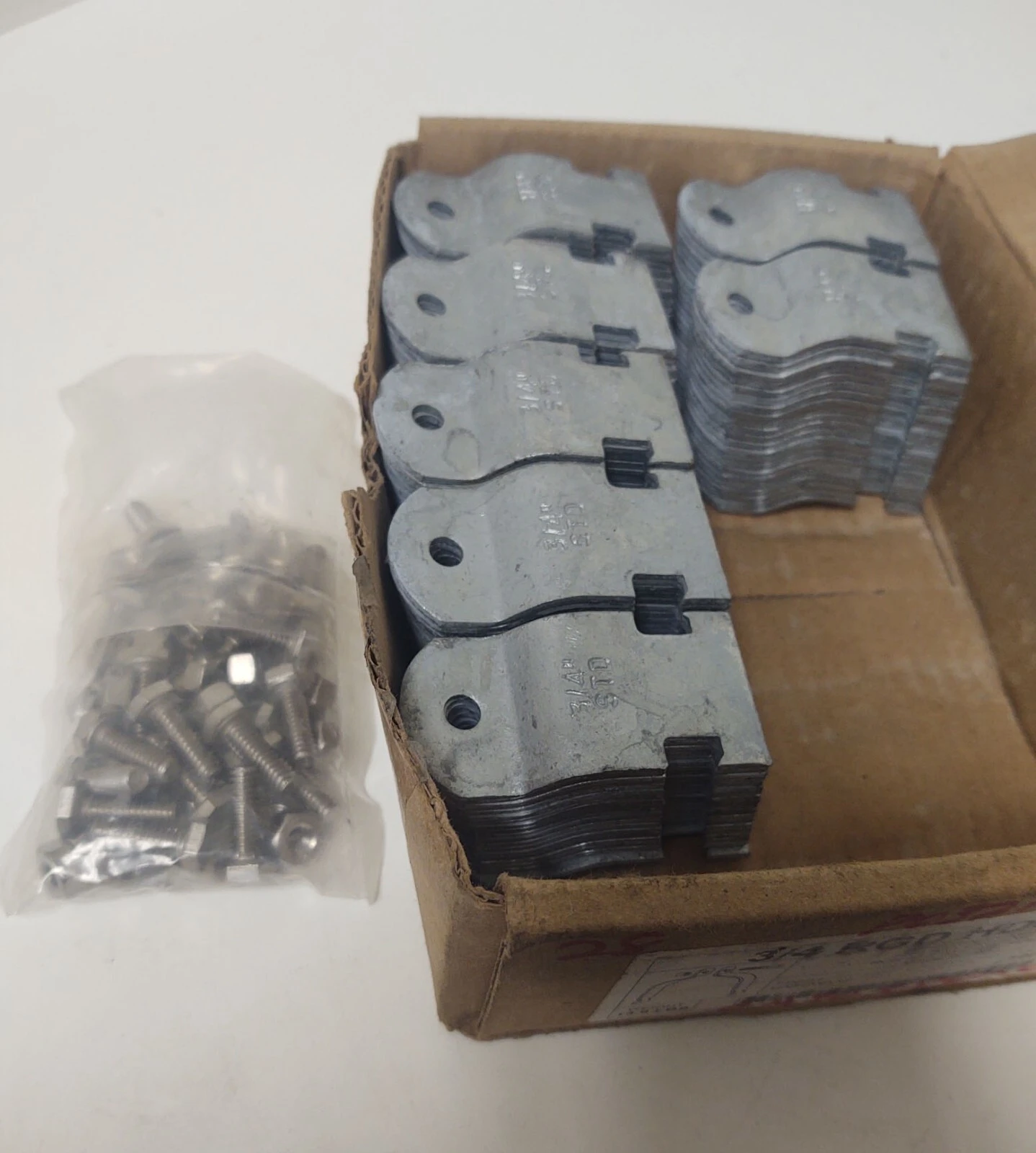 🔥(70 Sets w 25 Bolt) Strut Pipe/Conduit Clamp,  HDG RGD 3/4 Hot Dip Galvanized
