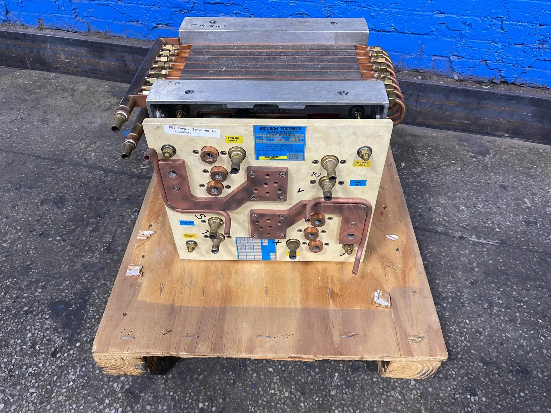USED JACKSON TRANSFORMER CO. 581V11