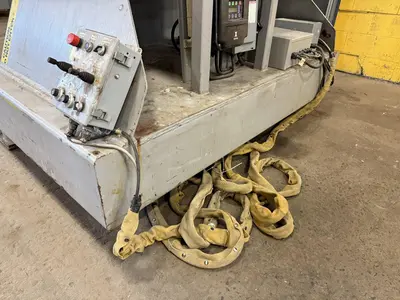 120" SWING X 208" LONG WELDING SYSTEMS HEADSTOCK & TAILSTOCK POWERED WELDING POSITIONER / PIPE ROLLER: YOBRO #23957