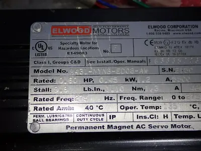 USED ELWOOD MOTORS M431NYNBED08AW