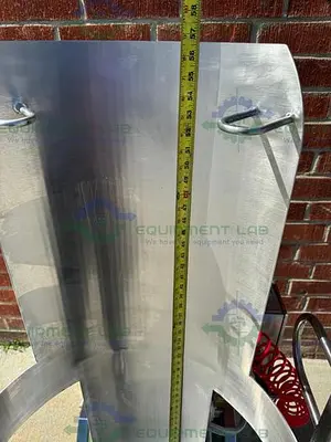 USED PALAMATIC PALPHARMA TIP AIR OPERATED PORTABLE DRUM TILTER / LIFT SWL 100 KG