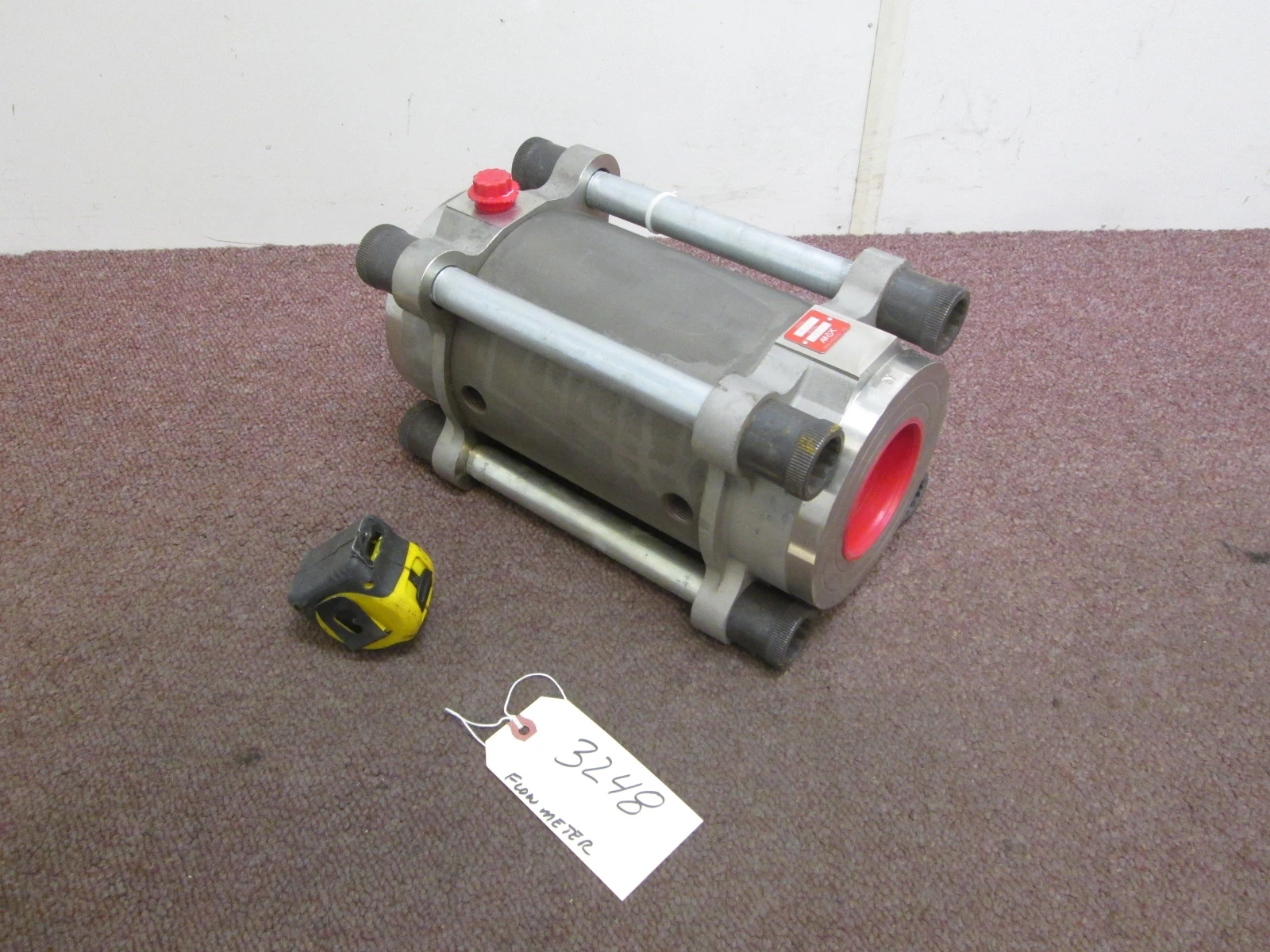 Max Machinery Helical Rotor Flowmeter, 3" inlet/outlet