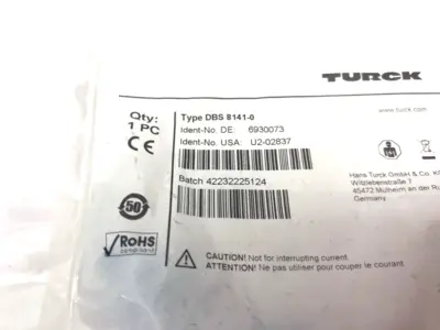 New | in-Stock Turck Field Wireable Connector M12 4-pin Male, U2-02837, 6930073 Bus Bars & Plugs Michigan US | Maverick Industrial Sales #1391511