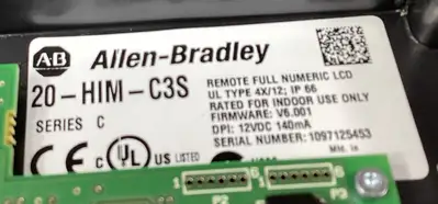 Used ALLEN BRADLEY 20-HIM-C3S Ser C Remote Full Numeric LCD HMI Panel Automation Control (HMI) South Carolina US | Palmetto Automation #1157873