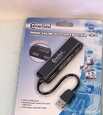 CONNECTLAND  MIN HUB  4 PORTS USB V2.0