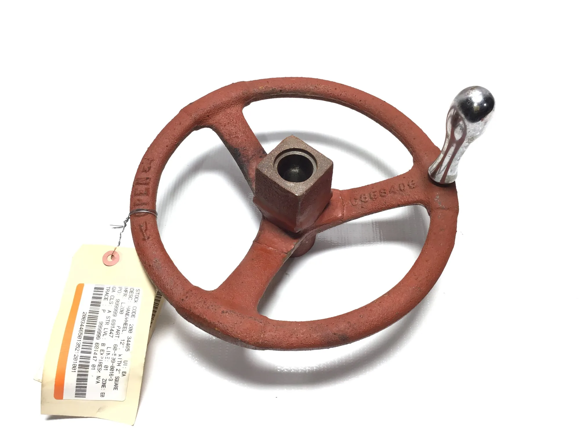 60-509-0016-3 Handwheel 12″ With 2″ Square