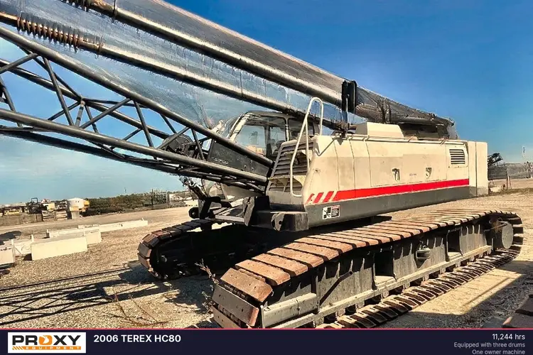 Used 2006 TEREX HC80 Crawler Cranes Louisiana US | Proxy Equipment #1377802