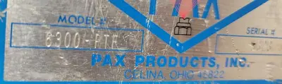USED PAX LUBE SYSTEMS 6300-PTF