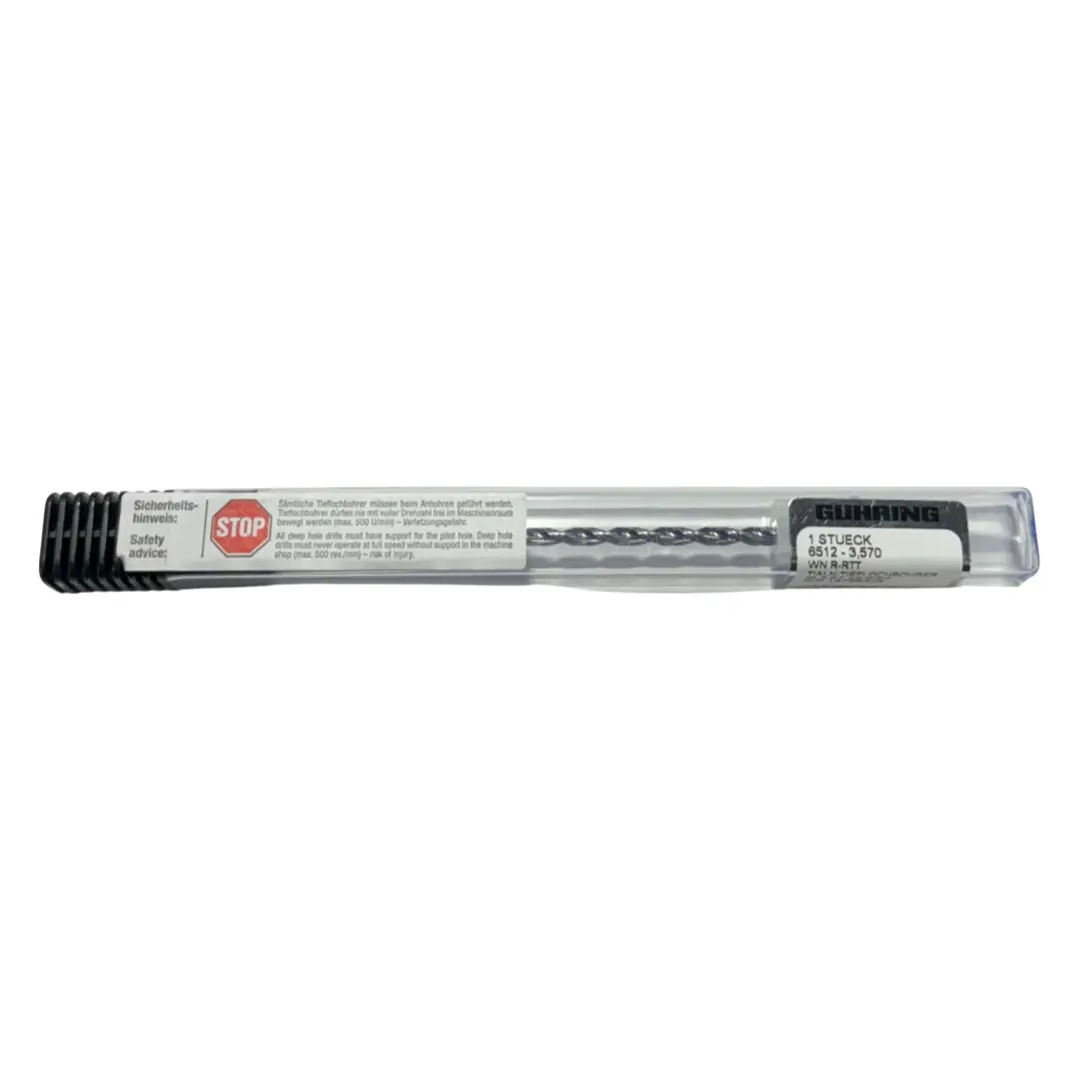 GUHRING 9/64" Solid Carbide Drill 25xD TiAlN Coolant Thru