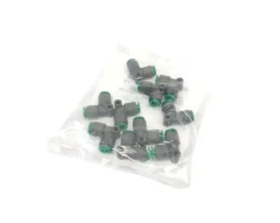 KRL07-00 | SMC  Flame Resistant One-Touch Pneumatic Elbow Fitting 1/4" Tube 10-PK - New