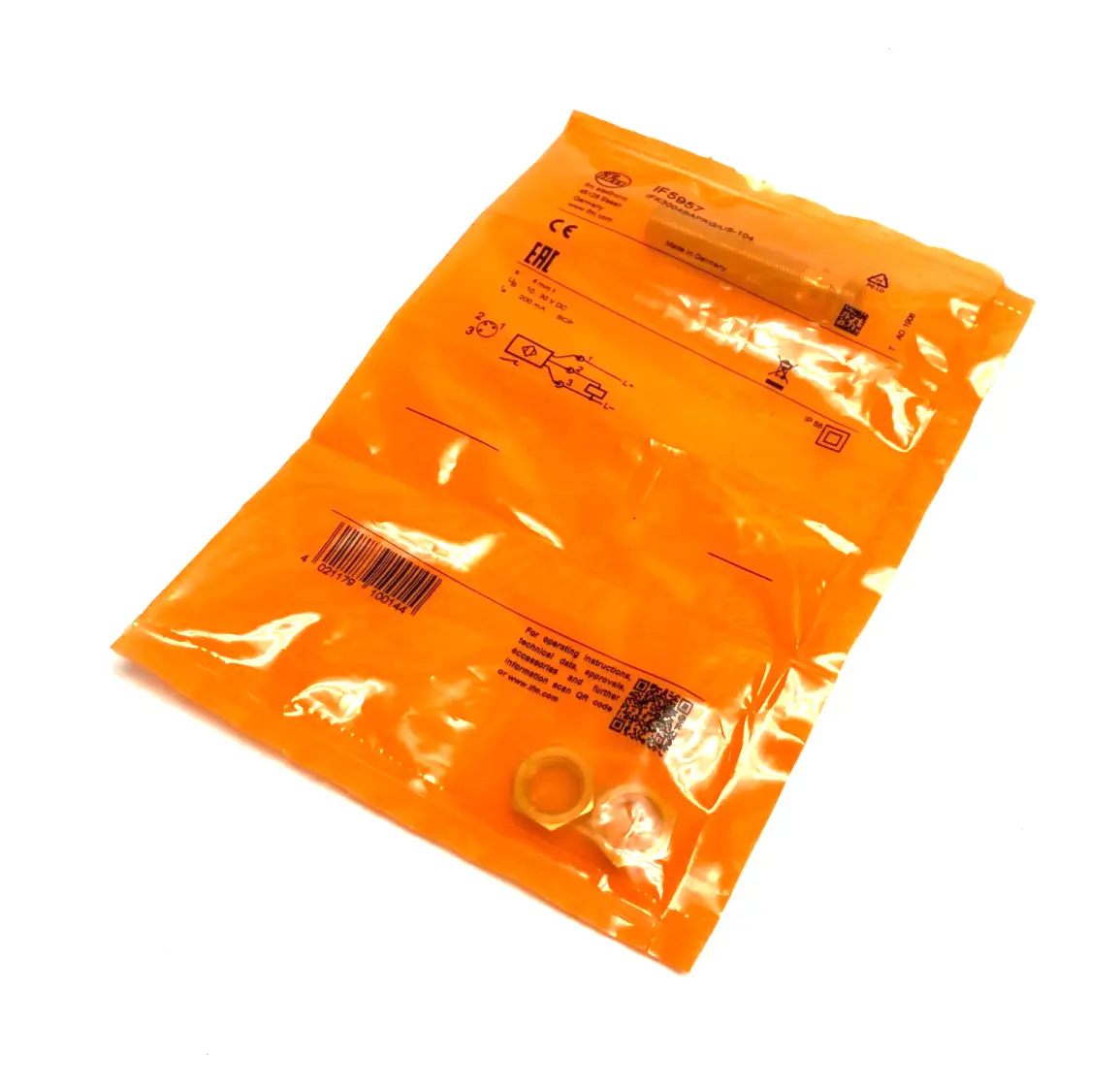 Ifm IF5957 Inductive Sensor Oil/Coolant Proof 4mm Range IFK3004BAPKG/US-104 - New