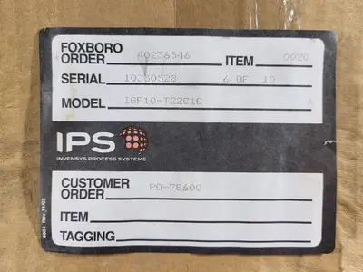 NEW FOXBORO IGP10-T22C1C