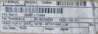 NEW FANUC A97L-0218-0217/150C-34 REDUCTION GEAR P51L011-20 RV-200C
