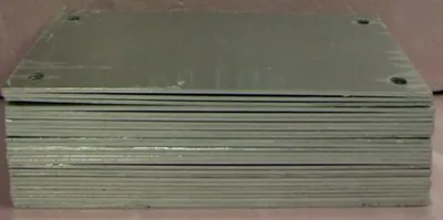 QTY. 27. 6" X 12" X 1/8" ALUMINUM PLATES WITH &fra...