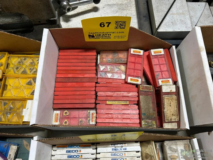 Used _UNKNOWN_ LARGE QUANTITY OF ASSORTED CARBIDE INSERTS Carbide Inserts Illinois US | Heath Industrial Auction Services #1549644