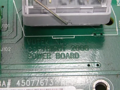 Vutek Inc. 45077673 SACO Power Board Rev.C4 Damaged Terminal Recepticle Used
