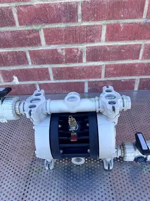 USED DEBEM IB81-P-HTTPV AIR OPERATED DOUBLE DIAPHRAGM PUMP 1" FITTING