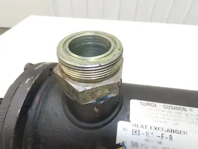 Thermal Transfer EKS-1012-F-R Oil Cooler Shell & Tube Heat Exchanger 2-Pass