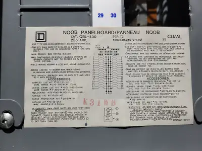 USED SQUARE D QBL-430