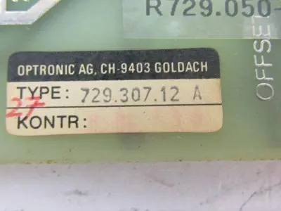 Optronic 729.307.12a R729.050-2570 Circuit Board