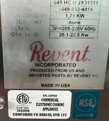 USED REVENT 649HCU2X31311