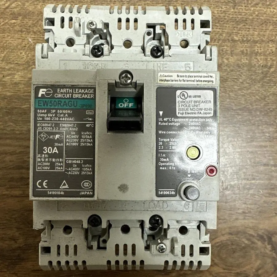 Used FUJI ELECTRIC EW50RAGU 3P030 Miscellaneous Equipment (Electrical & Power) Ohio US | Surplus Asset Holdings #1240296
