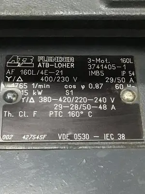 USED ATB FLENDOR AF160L/4E-21