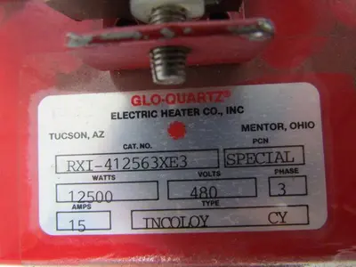 Glo-Quartz RXI-412563xE3 12500W Immersion 2-1/2" Screwplug Heater 64" 480V