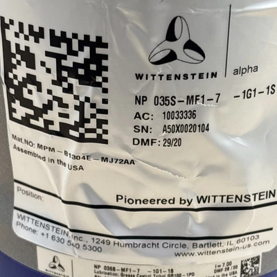 NEW Wittenstein Alpha NP 035S-MF1-7-1G1-1S