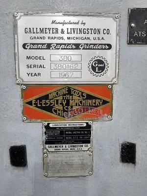 Used GRAND RAPIDS _UNKNOWN_ Reciprocating Surface Grinders Michigan US | Vander Ziel Machinery Sales #483271