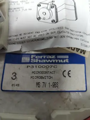 New | in-Stock FERRAZ SHAWMUT P310007C Miscellaneous Equipment (Electrical & Power) | Surplus Asset Holdings #1197738