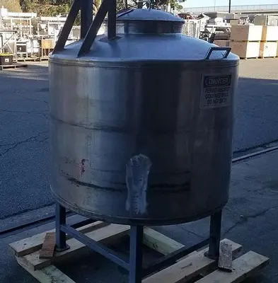 Tank, 225 Gallon, S/st, 46" X 30", Agit, DT/DB #S742711