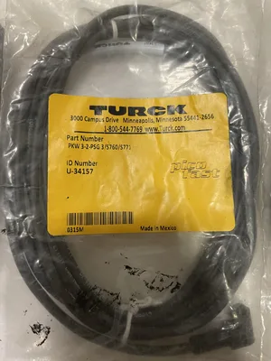 Turck PKW 3-2-PSG 3/S760/S771 Cordset 2m M8 3-pin -NIB lot of 3