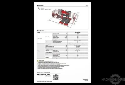 USED 2016 AMADA HG 1003 ARS